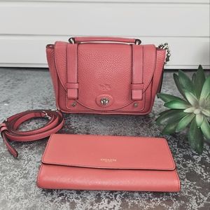 Coach Bleecker Small Brooklyn Messenger Shoulder Bag Crossbody & wallet